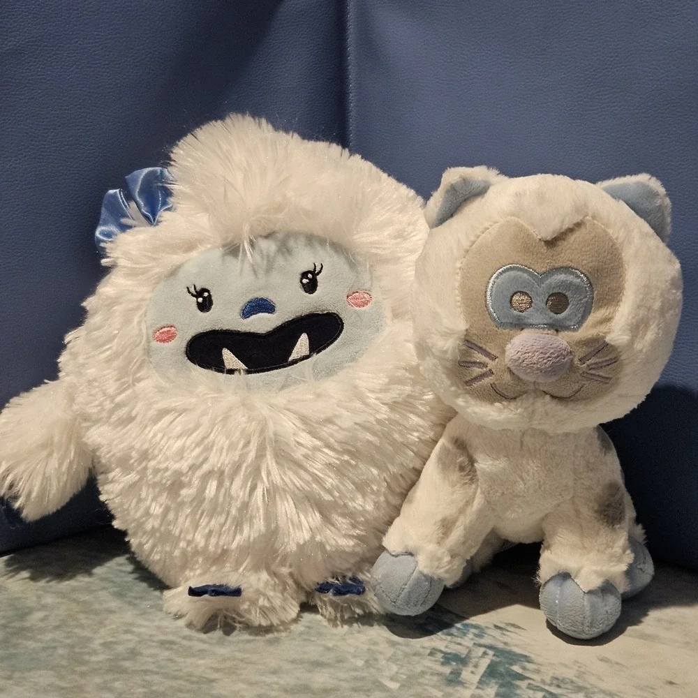 Disney Parks Expedition Everest Yeti Snow Leopard Plush Lot Animal Kingdom
